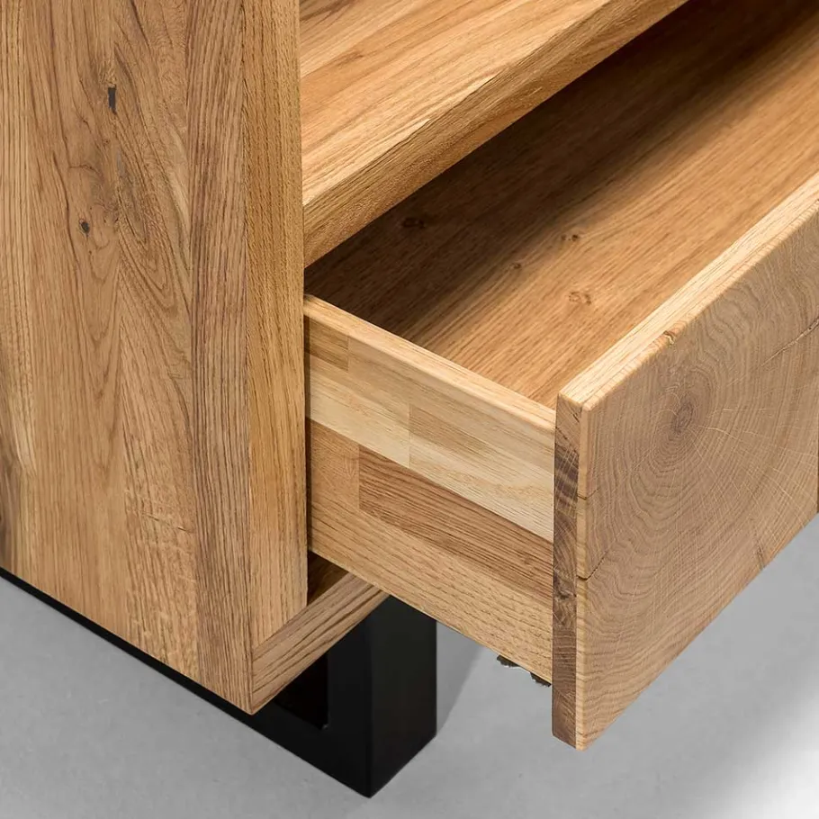 Hot Wohnen 90x160x45 Design Regal aus Asteiche - Ventida