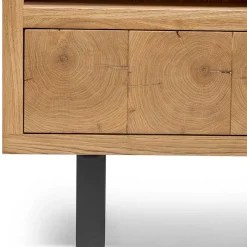 Hot Wohnen 90x160x45 Design Regal aus Asteiche - Ventida