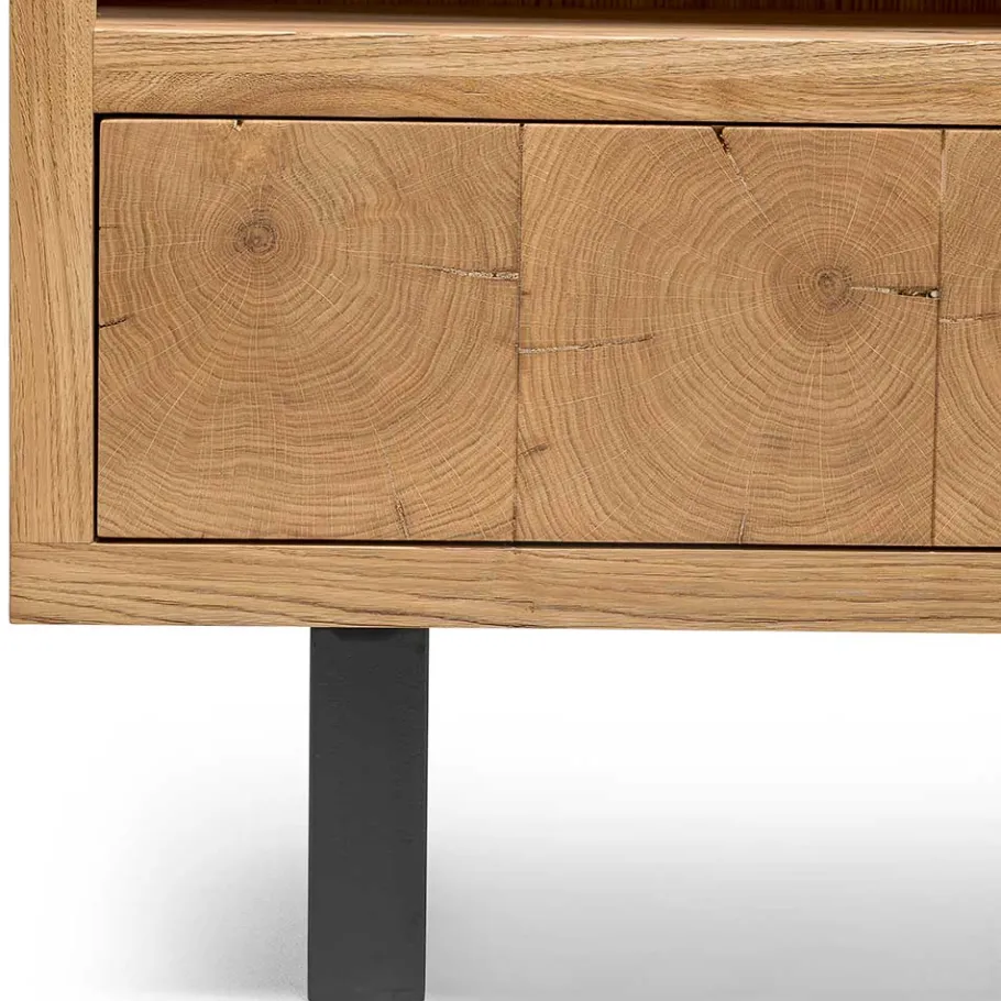 Hot Wohnen 90x160x45 Design Regal aus Asteiche - Ventida