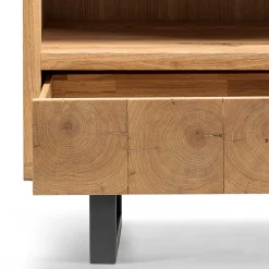 Hot Wohnen 90x160x45 Design Regal aus Asteiche - Ventida