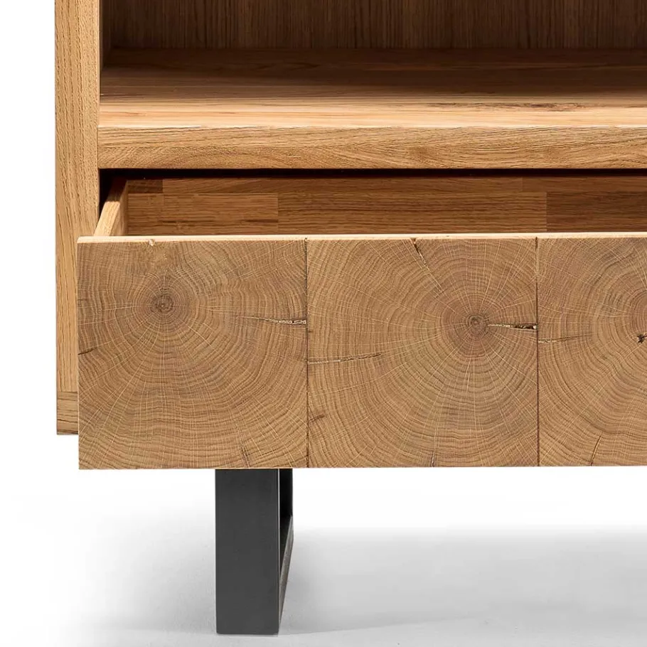 Hot Wohnen 90x160x45 Design Regal aus Asteiche - Ventida