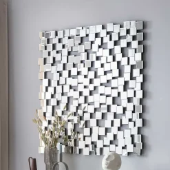 Best Wohnen 102x100x3 Design Spiegel in Mosaik Optik - Esnata