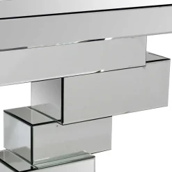 Outlet Wohnen 119x80x33 Designer Konsolentisch im Spiegel Look - Odalfro