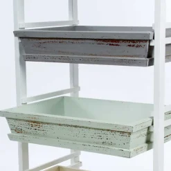 Online Wohnen 54x86x32 Designer Regal aus Kiefer im Shabby Chic - Caprera