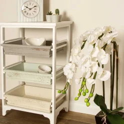 Online Wohnen 54x86x32 Designer Regal aus Kiefer im Shabby Chic - Caprera