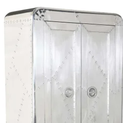 Hot Wohnen 80x180x45 Dielen Schrank mit Alu - Pilot