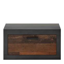 Wohnen 80x44x42 Dielenbank mit Klappe & Sockelgestell - Timuras