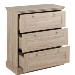 Discount Wohnen 75x80x35 Dielenkommode in Holznachbildung Eiche - Onjedda