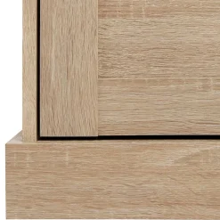 Discount Wohnen 75x80x35 Dielenkommode in Holznachbildung Eiche - Onjedda