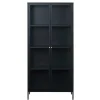 Wohnen 90x190x40 Doppeltür Vitrine aus Metall - Butoaie