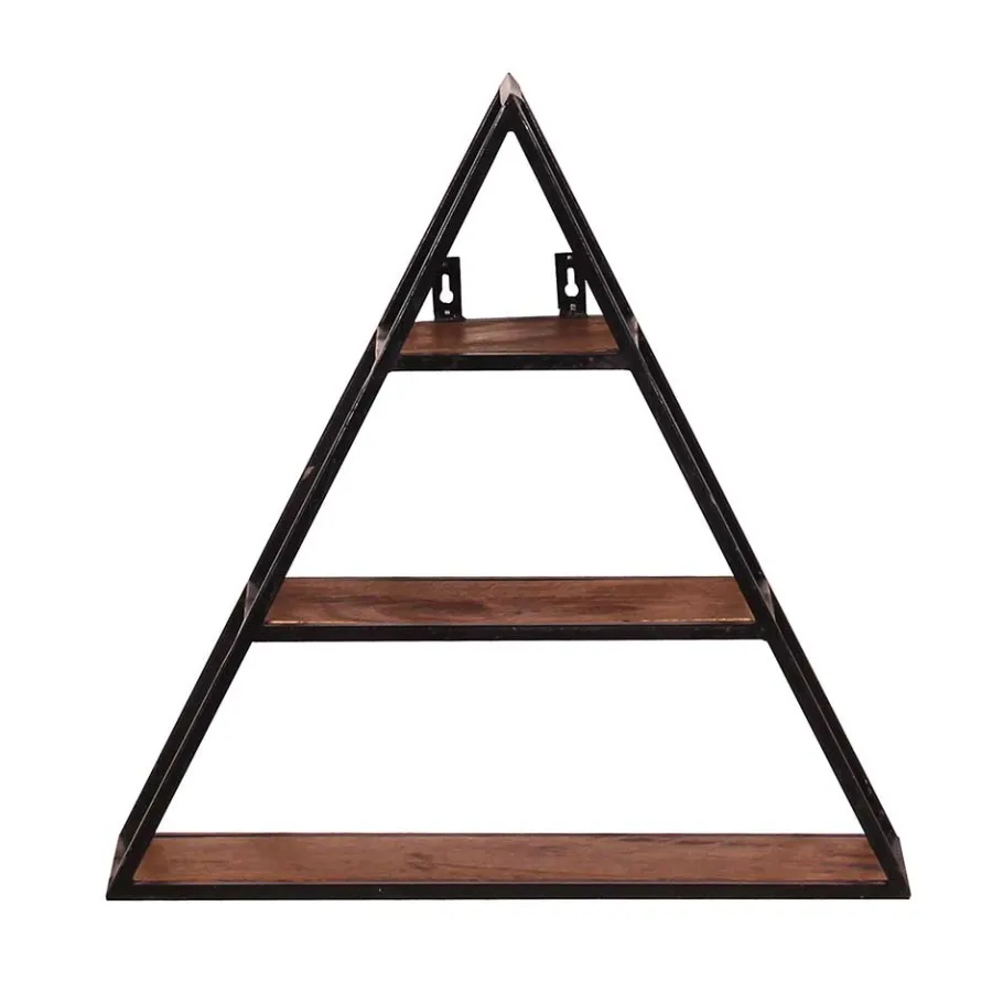Clearance Wohnen 50x50x13 Dreieck Wandregal mit drei Böden - Mendoza