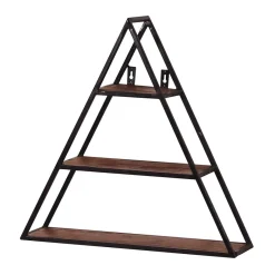 Clearance Wohnen 50x50x13 Dreieck Wandregal mit drei Böden - Mendoza
