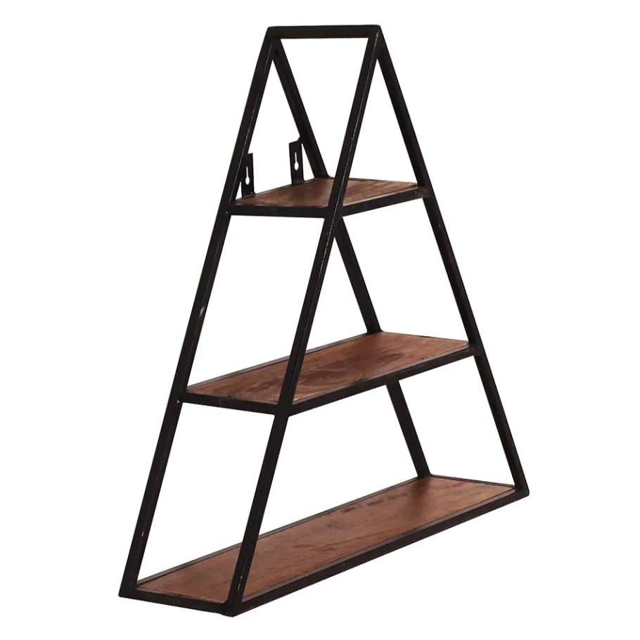Clearance Wohnen 50x50x13 Dreieck Wandregal mit drei Böden - Mendoza