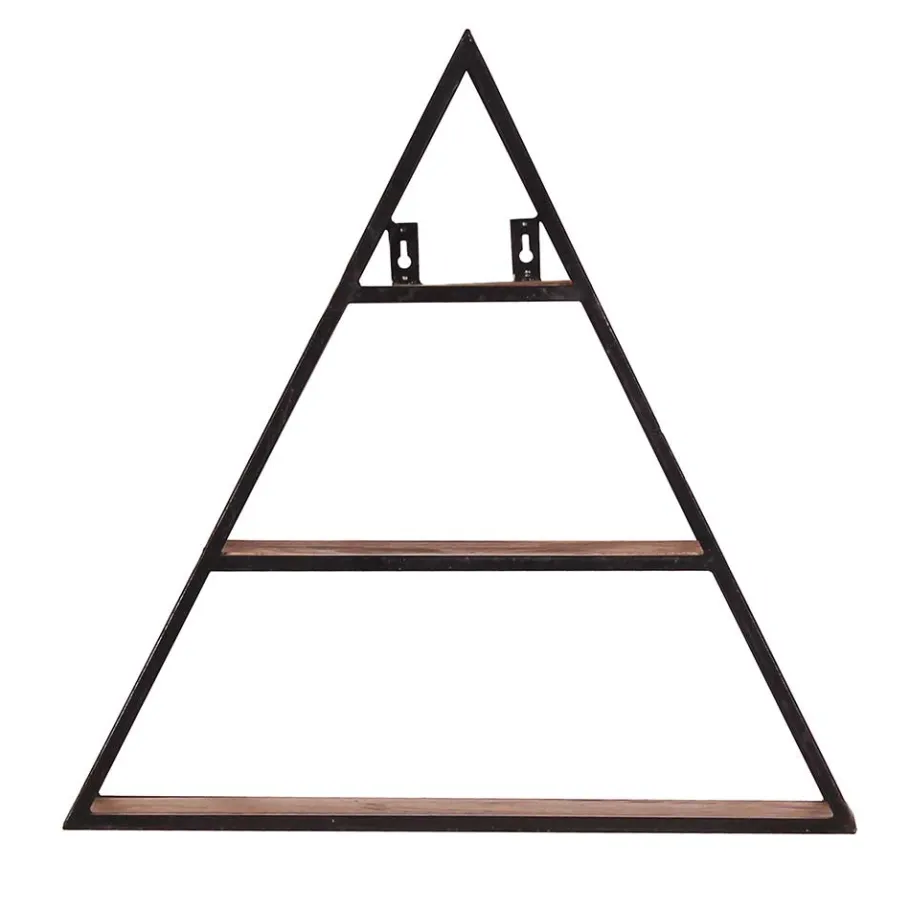 Clearance Wohnen 50x50x13 Dreieck Wandregal mit drei Böden - Mendoza