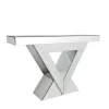 Discount Wohnen 120x80x36 Extravaganter Tisch aus Spiegelglas - Livino