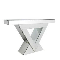 Discount Wohnen 120x80x36 Extravaganter Tisch aus Spiegelglas - Livino