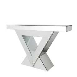 Discount Wohnen 120x80x36 Extravaganter Tisch aus Spiegelglas - Livino
