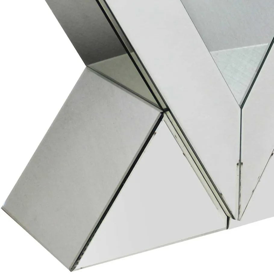 Discount Wohnen 120x80x36 Extravaganter Tisch aus Spiegelglas - Livino