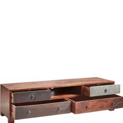 Outlet Wohnen 150x40x40 Fernsehkommode aus Akazie mehrfarbig - Welina