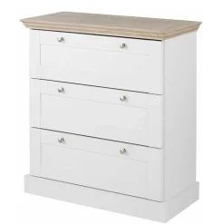 Online Wohnen 75x80x35 Flur Kommode mit drei Schubladen - Ridron