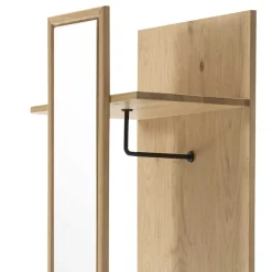 Outlet Wohnen 50x198x38 Garderobe mit Spiegel - Vardriva