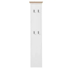 Outlet Wohnen 41x195x9 Garderobenpaneel mit 4 festen Haken - Nurelcas