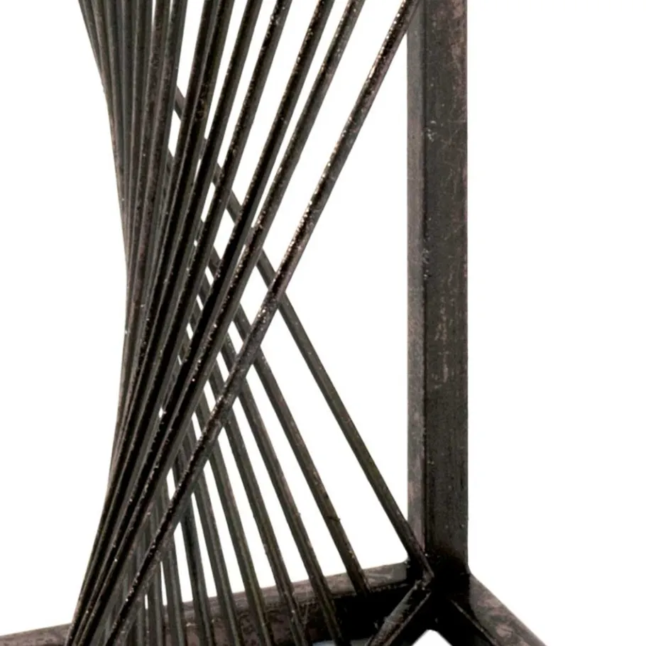 Wohnen 30x60x30 Glastisch mit Metallgestell - Tyrcio