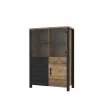 Sale Wohnen 101x146x43 Glastüren Highboard in Fichte NB - Simeona