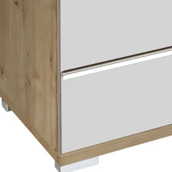 Clearance Wohnen 75x120x42 Große Hochkommode mit sechs Schubladen - Nuetran