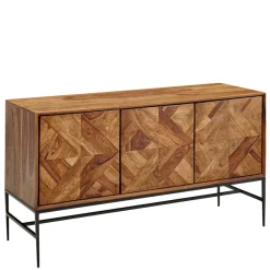 Best Wohnen 123x70x45 Große Kommode aus Sheesham Holz - Ovalle