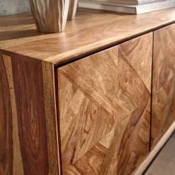 Best Wohnen 123x70x45 Große Kommode aus Sheesham Holz - Ovalle