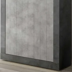 Hot Wohnen 110x144x43 Highboard in Beton Grau Dekor - Beverli