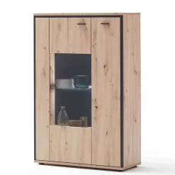 Sale Wohnen 93x142x38 Highboard mit Glaseinsatz - Nikdus