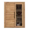 Outlet Wohnen 108x141x40 Highboard mit Glaseinsatz - Nelenia