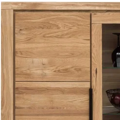 Outlet Wohnen 108x141x40 Highboard mit Glaseinsatz - Nelenia