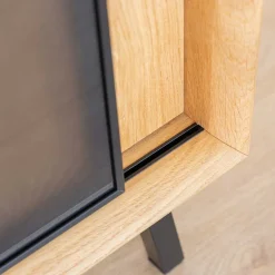 Online Wohnen 101x101x45 Highboard mit Schiebetüren - Fabiella