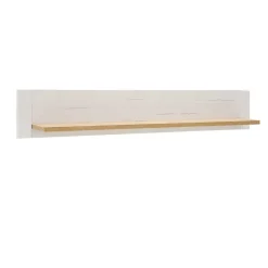 Outlet Wohnen 150x25x22 Hängeboard in Natur & Weiß - Samula