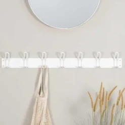 Hot Wohnen 100x14x7 Hängende Garderobe mit 7 doppelten Haken - Thilado