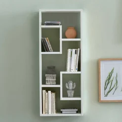 Wohnen 36x90x14 Hängendes Regal mit fünf Fächern - Hank I