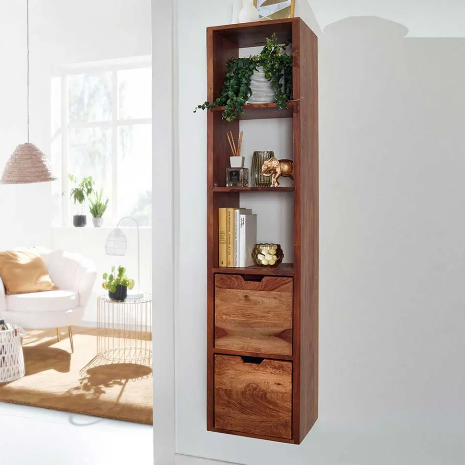 Sale Wohnen 35x150x30 Hängeregal mit drei Fächern - Elmin
