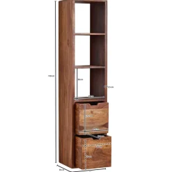 Sale Wohnen 35x150x30 Hängeregal mit drei Fächern - Elmin