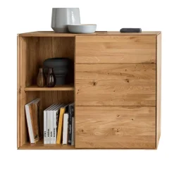 Best Wohnen 97x84x41 Hängeschrank aus Wildeiche Massivholz - Sinta