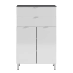 New Wohnen 60x97x34 Hochglanz Kommode in Weiß - Otrus