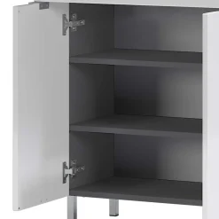 New Wohnen 60x97x34 Hochglanz Kommode in Weiß - Otrus