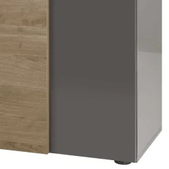 Clearance Wohnen 181x94x44 Hochglanz Sideboard in Dunkelgrau - Eracosta