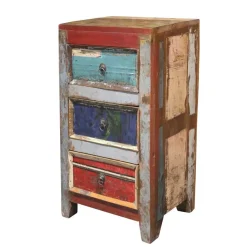 Discount Wohnen 45x80x35 Hochkommode im Shabby Chic - Slinida