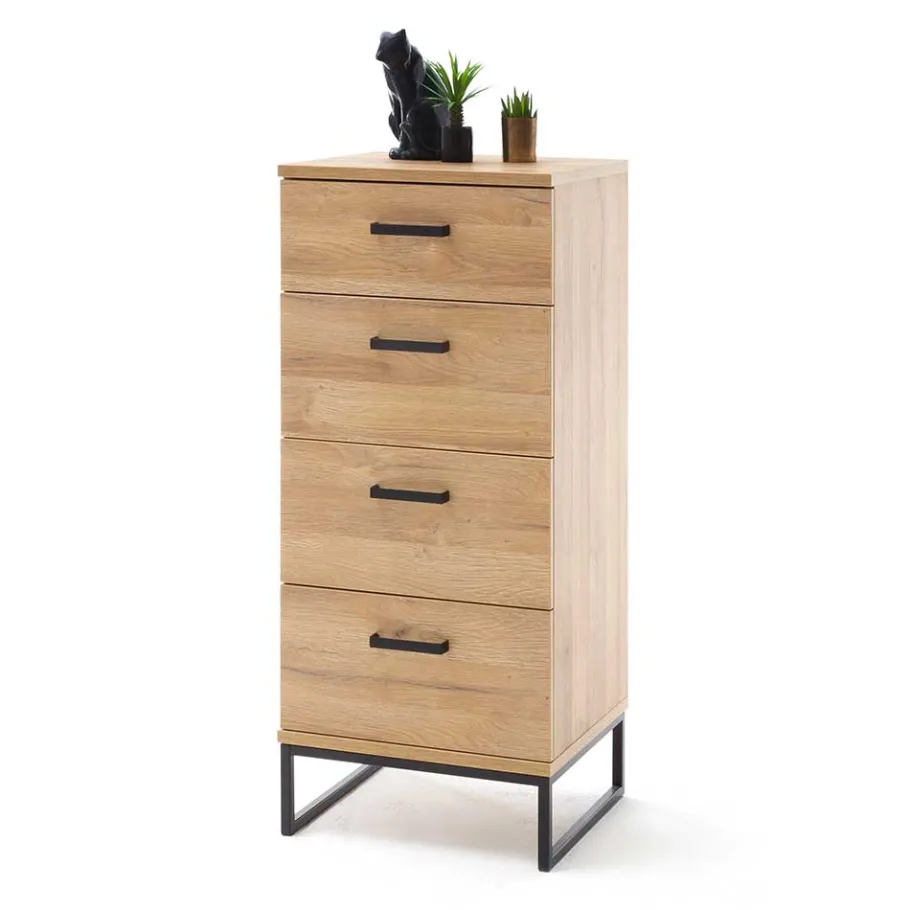 Clearance Wohnen 50x116x44 Hochkommode mit Bügelgestell - Truvisas