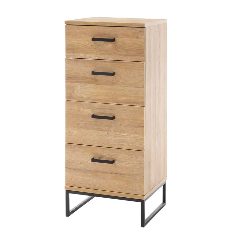 Clearance Wohnen 50x116x44 Hochkommode mit Bügelgestell - Truvisas
