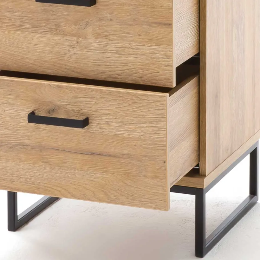 Clearance Wohnen 50x116x44 Hochkommode mit Bügelgestell - Truvisas
