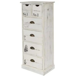 Best Wohnen 40x104x30 Hochkommode mit maritimen Motiven - Maggiore
